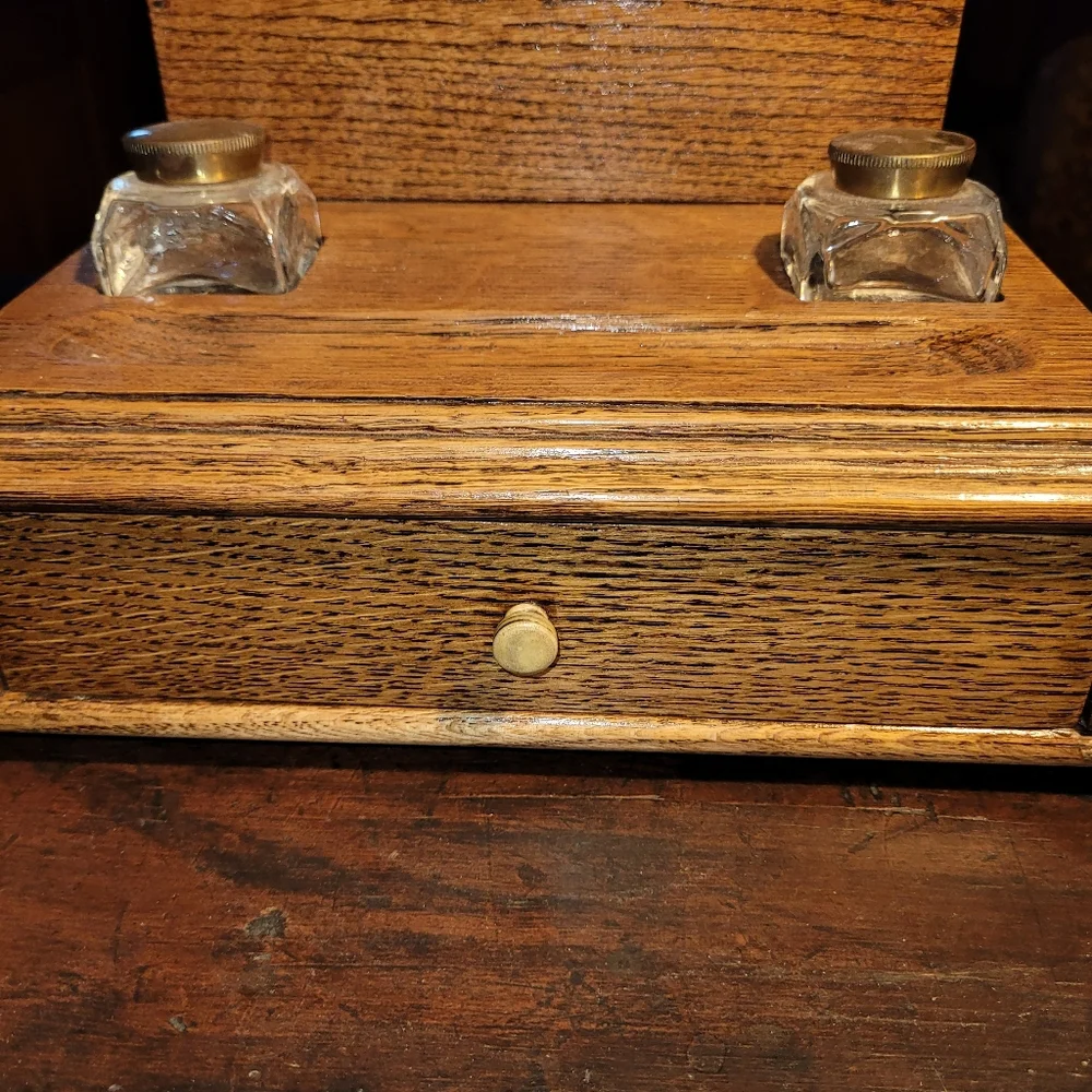 Antique Wooden Desk Set - Picture 14 of 14